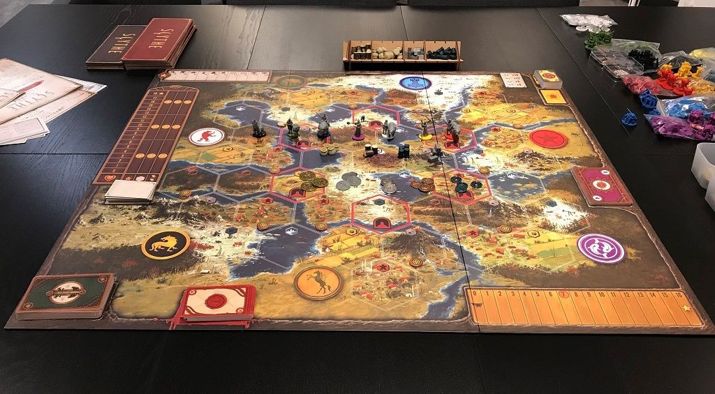 Scythe 大鎌戦役 拡張 彼方よりの侵攻 ボードゲームカフェ Brett